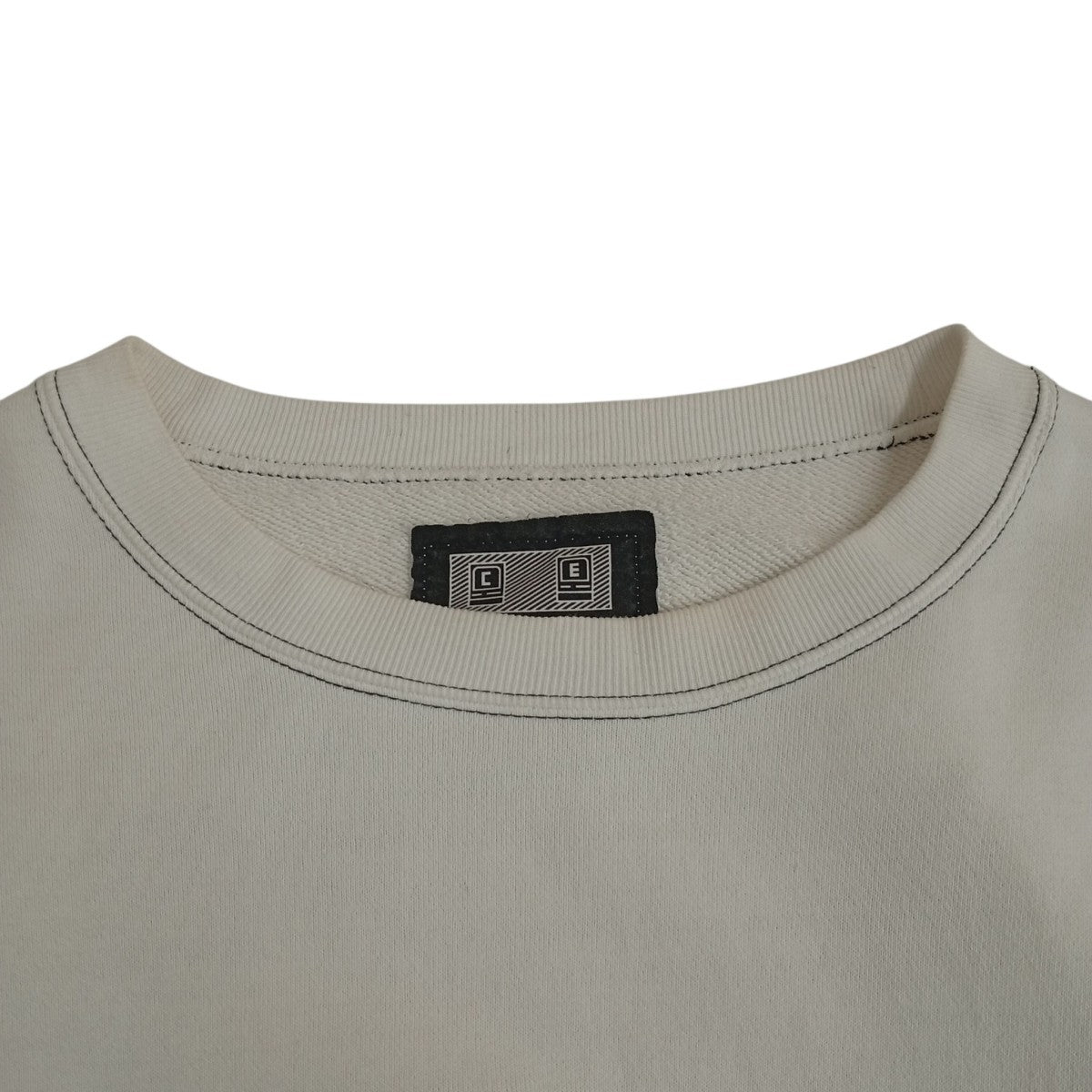 C．E WASHED WHITE TEMPLE CREW NECKトレーナーCES26CS02 古着・中古-5枚目のアイテム画像