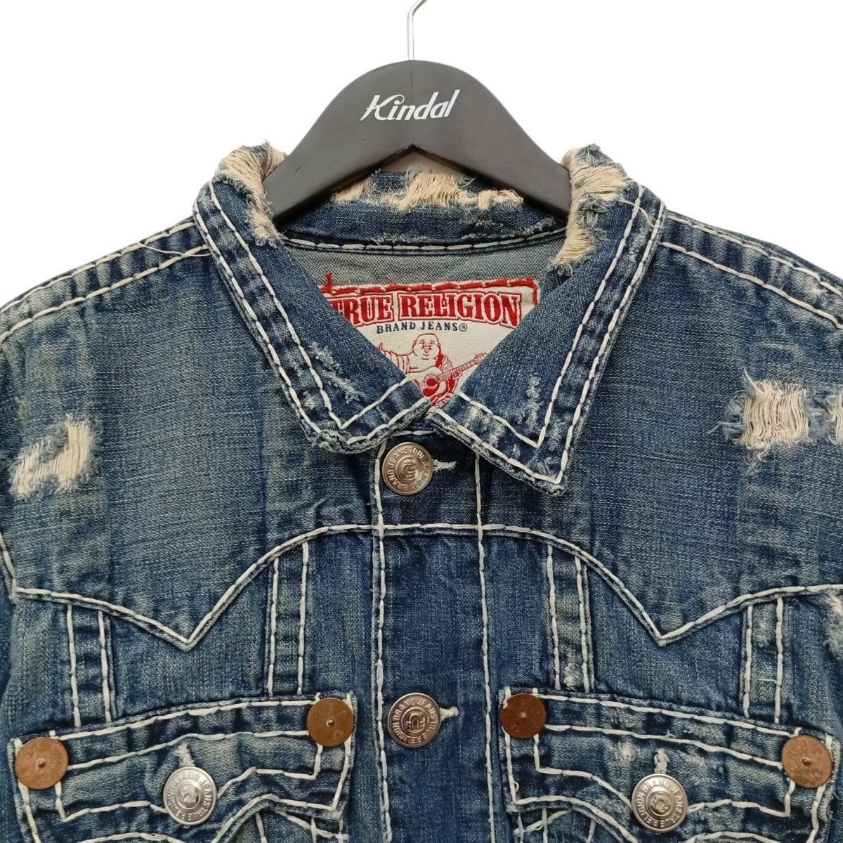 JIMMY SUPER T ダメージ加工デニムジャケット24900NBT2