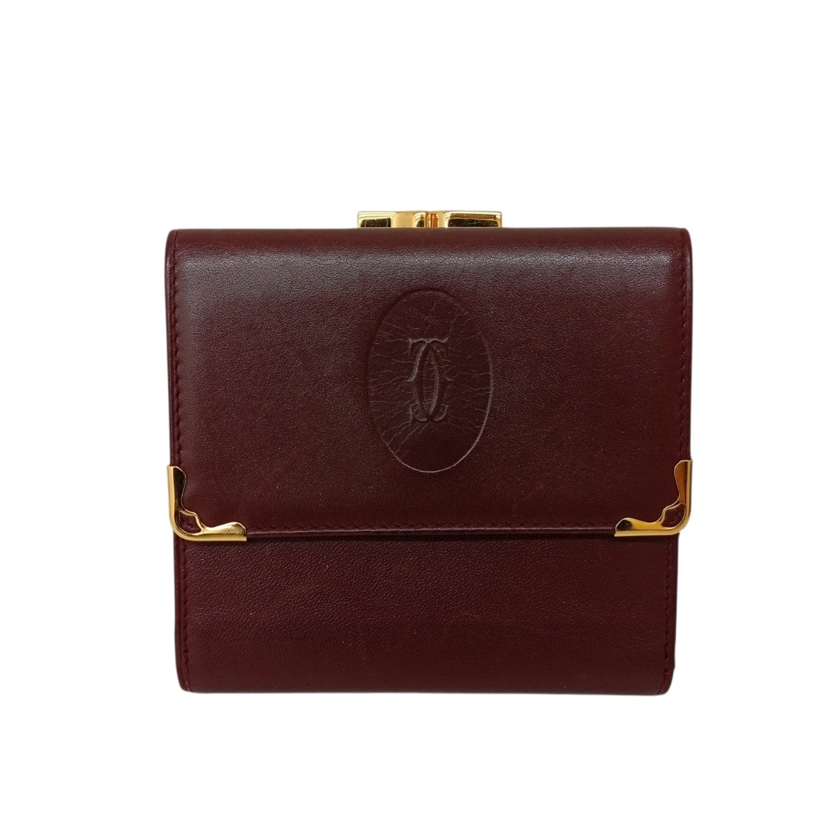 Cartier マストライン 三つ折りがま口財布 古着・中古-1枚目のアイテム画像
