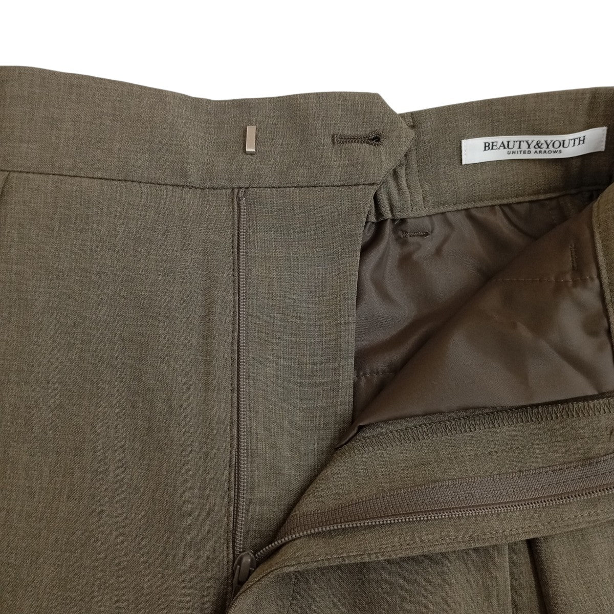 BEAUTY＆YOUTH 26SS2タック 吸水速乾 防シワ ウォッシャブルワイドパンツ1614-1-000056 古着・中古-3枚目のアイテム画像