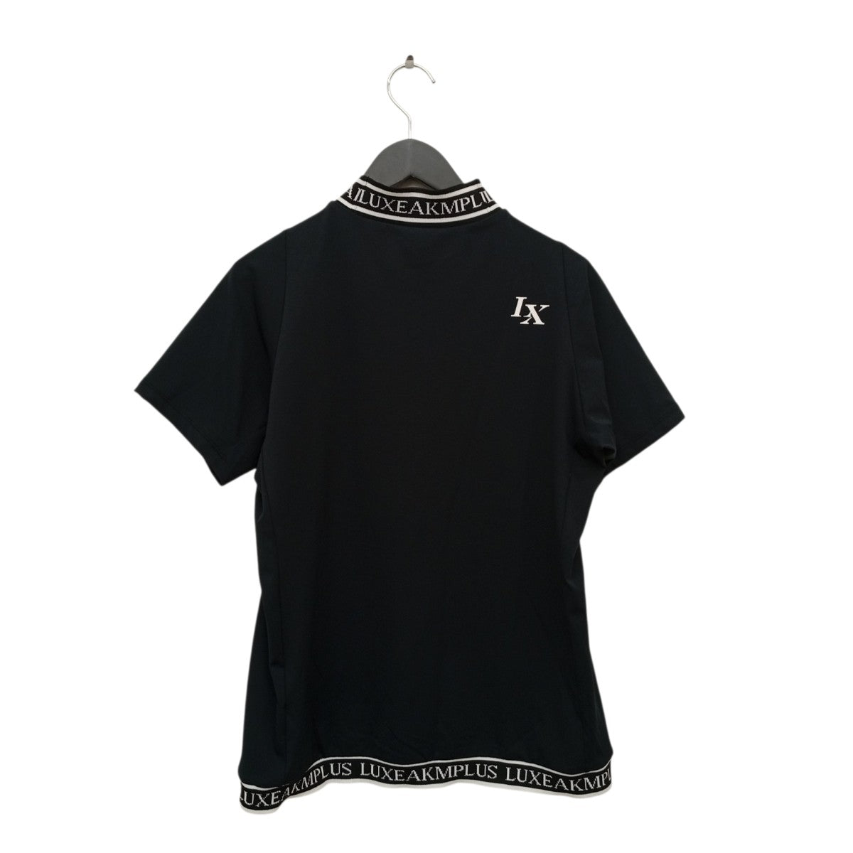 LUXEAKMPLUS カラーロゴ半袖モックネックTシャツLAT-25003 古着・中古-2枚目のアイテム画像