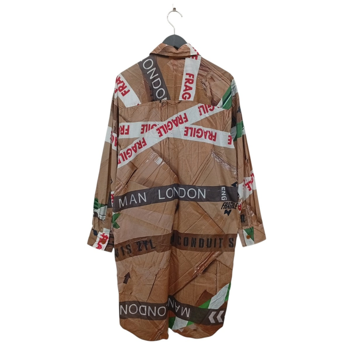Vivienne Westwood man CAUTION TAPE MAN LONDONロングシャツ149051 古着・中古-2枚目のアイテム画像