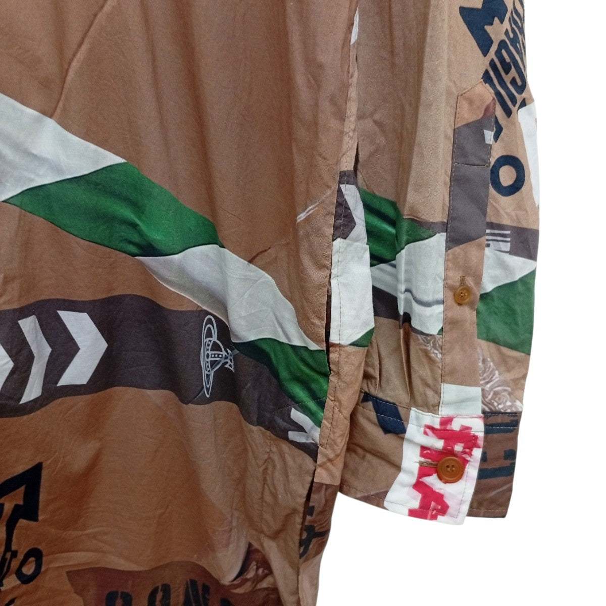 Vivienne Westwood man CAUTION TAPE MAN LONDONロングシャツ149051 古着・中古-7枚目のアイテム画像
