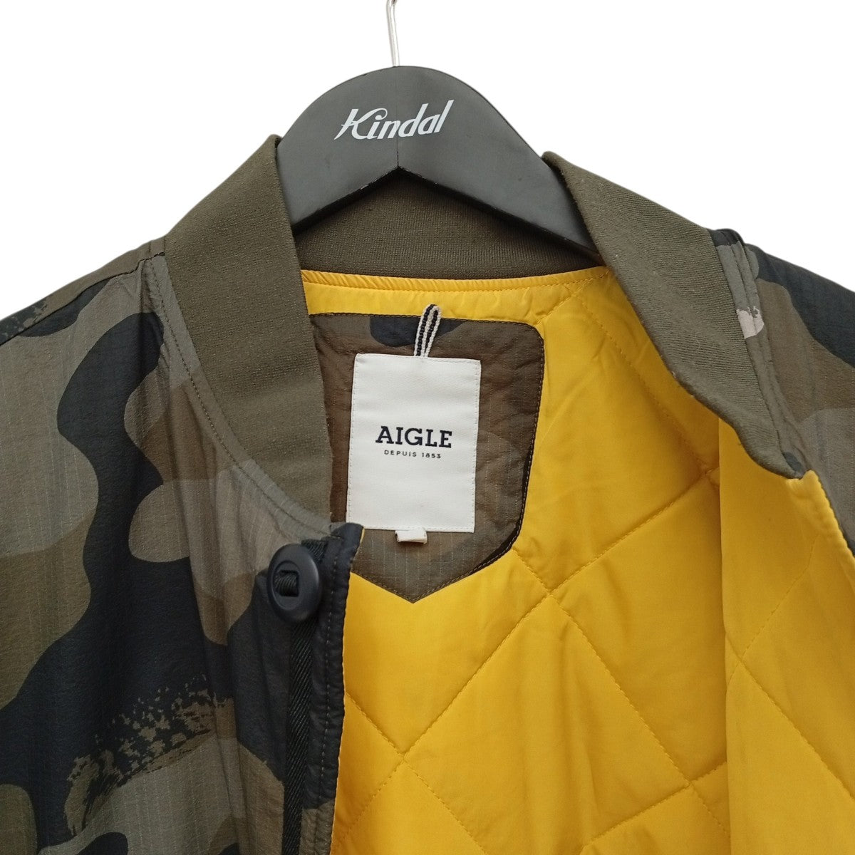 AIGLE カモフラージュ柄ジャケットZBHJ909 古着・中古-8枚目のアイテム画像