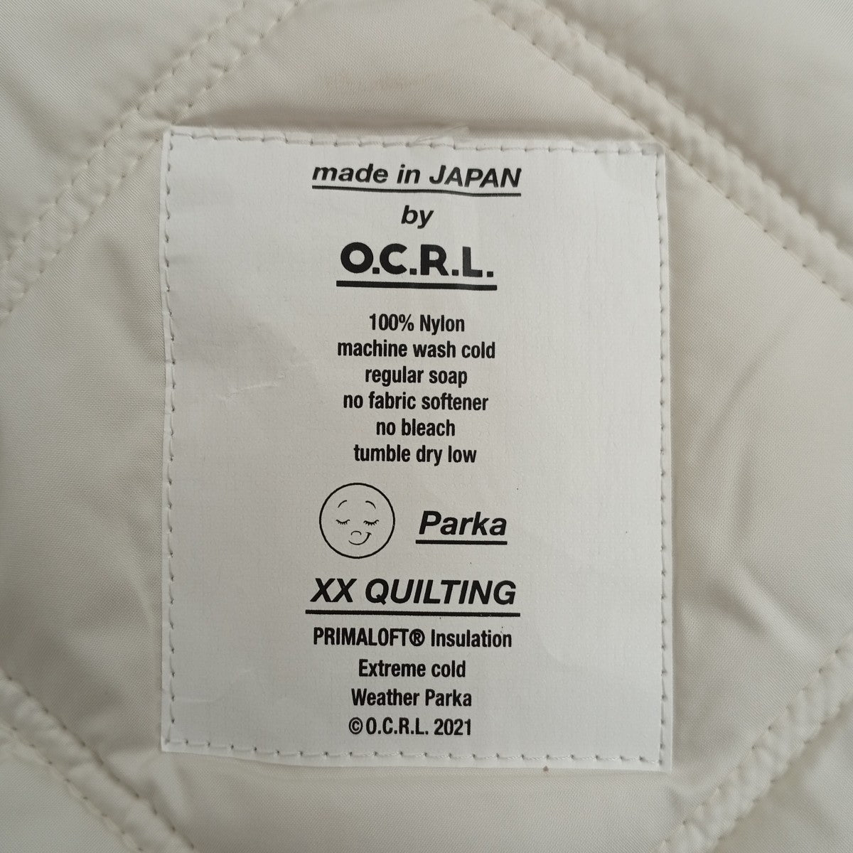 O．C．R．L×O-0-CHO-RUI LAB PERTEX SLEEPY PARKA中綿ジャケット 古着・中古-5枚目のアイテム画像