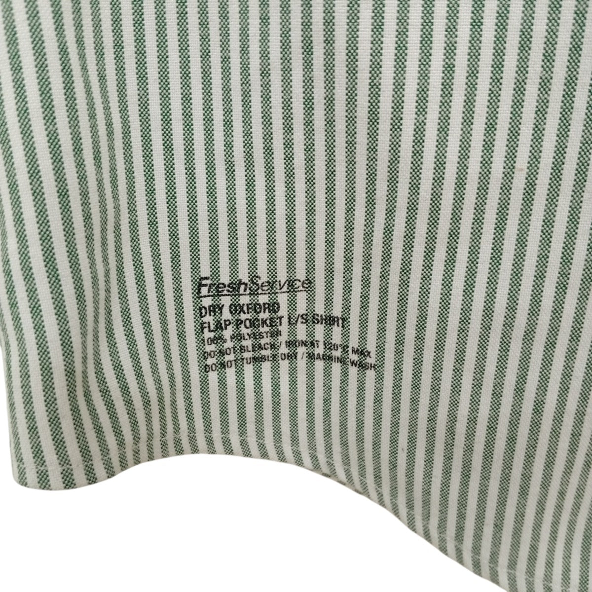 26SSDRY OXFORD FLAP POCKET L S SHIRTストライプシャツFSC252-50021B