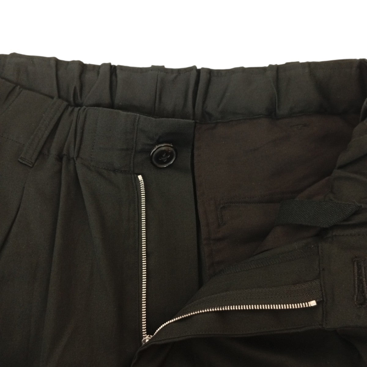 Draping Elastic In Tuck Wide TrousersパンツN-25S-010