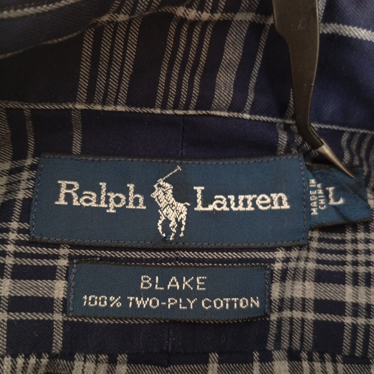 チェック長袖シャツBLAKE