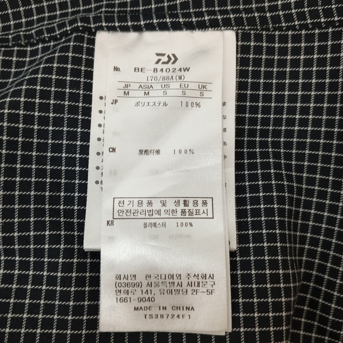 TECH REGULAR COLLAR SHIRT L S GRAPH PLAIDチェックシャツBE-84024W