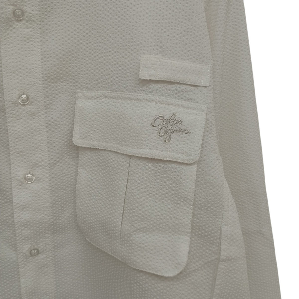 Seersucker Field Shirt長袖シャツ