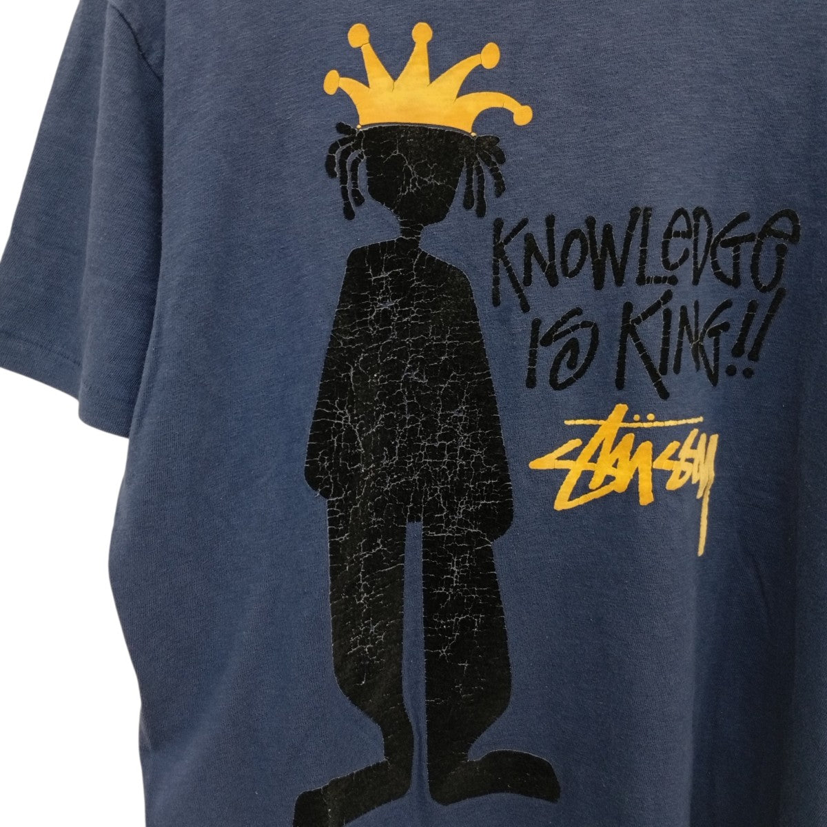 stussy×Champion シャドウマンTシャツ ネイビー サイズ L｜【公式