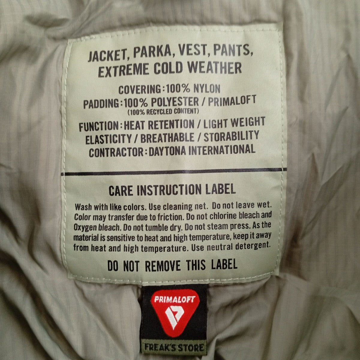 FREAK’S STORE PRIMALOFT モンスターパーカー ロング中綿コート1156248900311 古着・中古-3枚目のアイテム画像