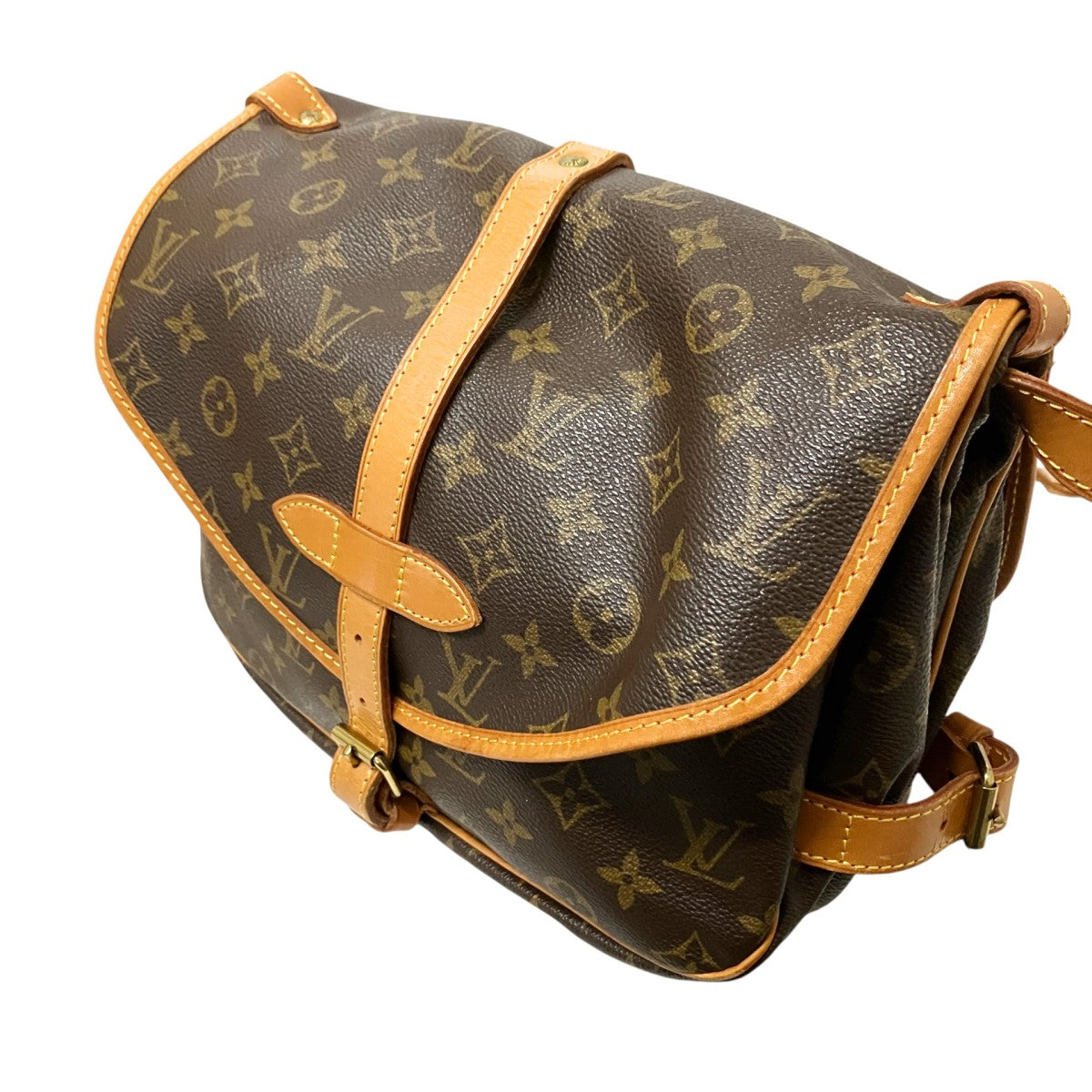LOUIS VUITTON ソミュール30モノグラムショルダーバッグM42256 古着・中古-2枚目のアイテム画像