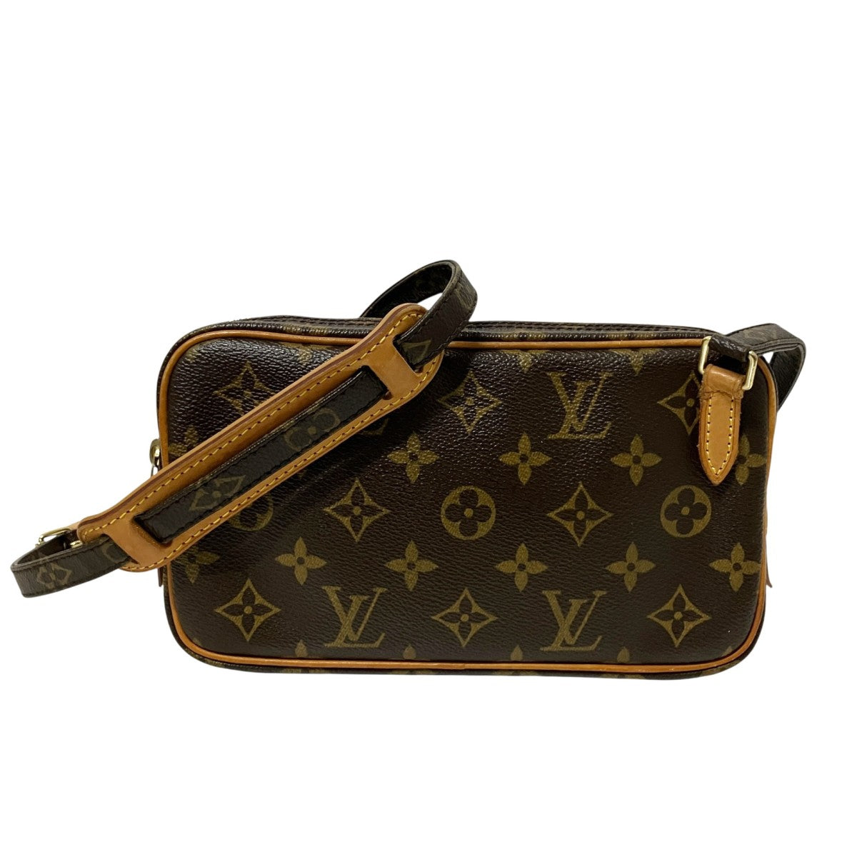 LOUIS VUITTON マルリーバンドリエールモノグラムショルダーポーチM51828 古着・中古-1枚目のアイテム画像