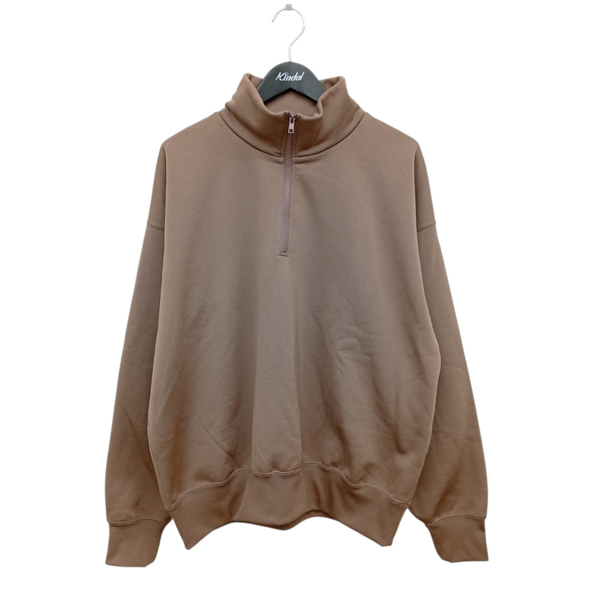 BAGGY POLYESTER SWEAT HALFZIPハーフジップスウェットA9AP02PU