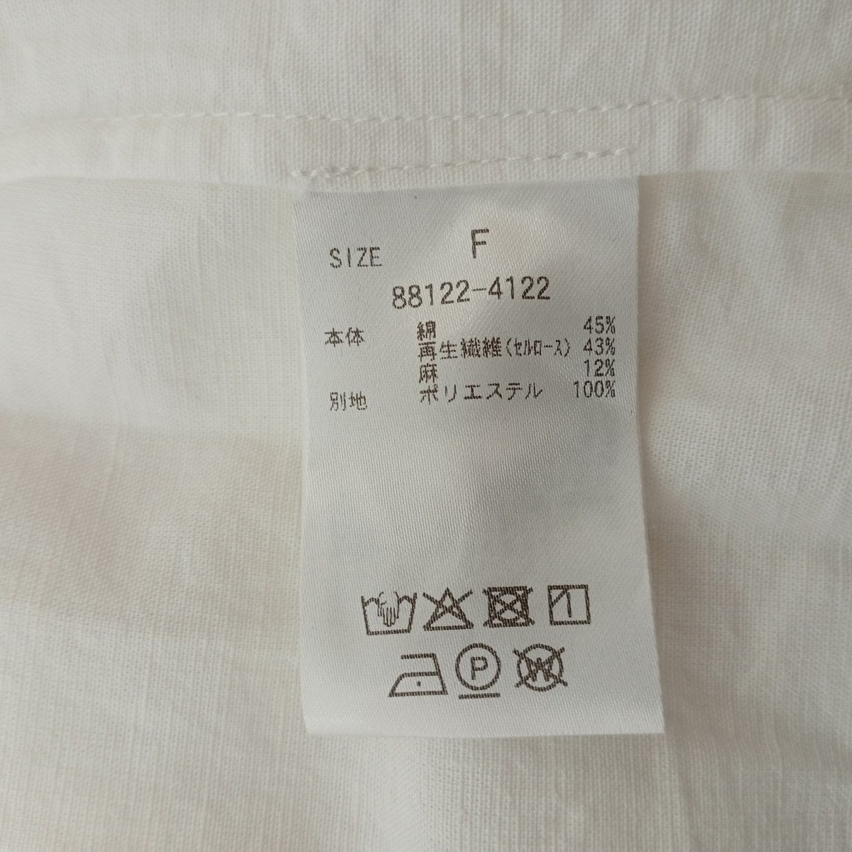LINEN SHEER DOCKINGブラウス88122-4122