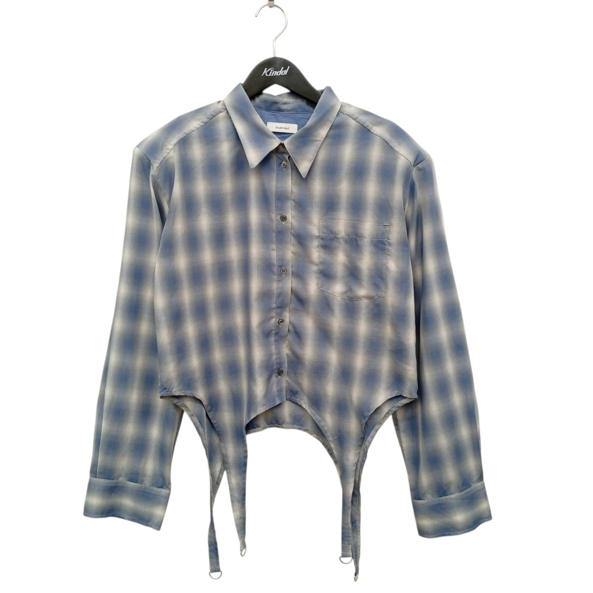 design overshirt 肩パット付きチェックシャツKM26SPN02
