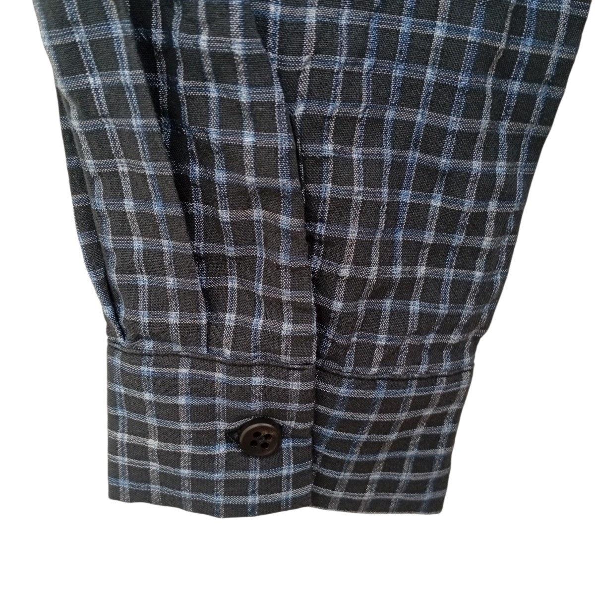 2-piece layered compact shirtチェックレイヤードシャツKM26SPF04