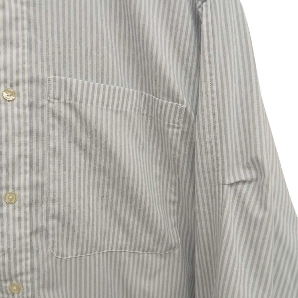 ECH BUTTON DOWN SHIRTS L S STRIPストライプ長袖シャツBE-80024L