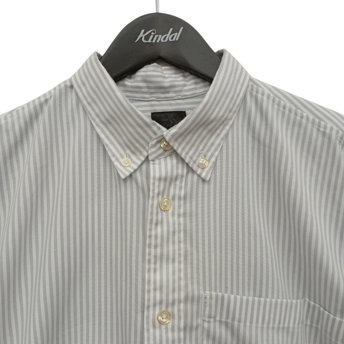 ECH BUTTON DOWN SHIRTS L S STRIPストライプ長袖シャツBE-80024L