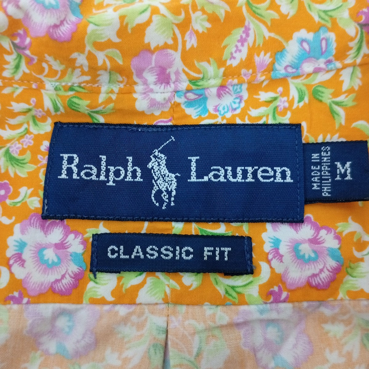 RALPH LAUREN 花柄半袖シャツ 古着・中古-3枚目のアイテム画像