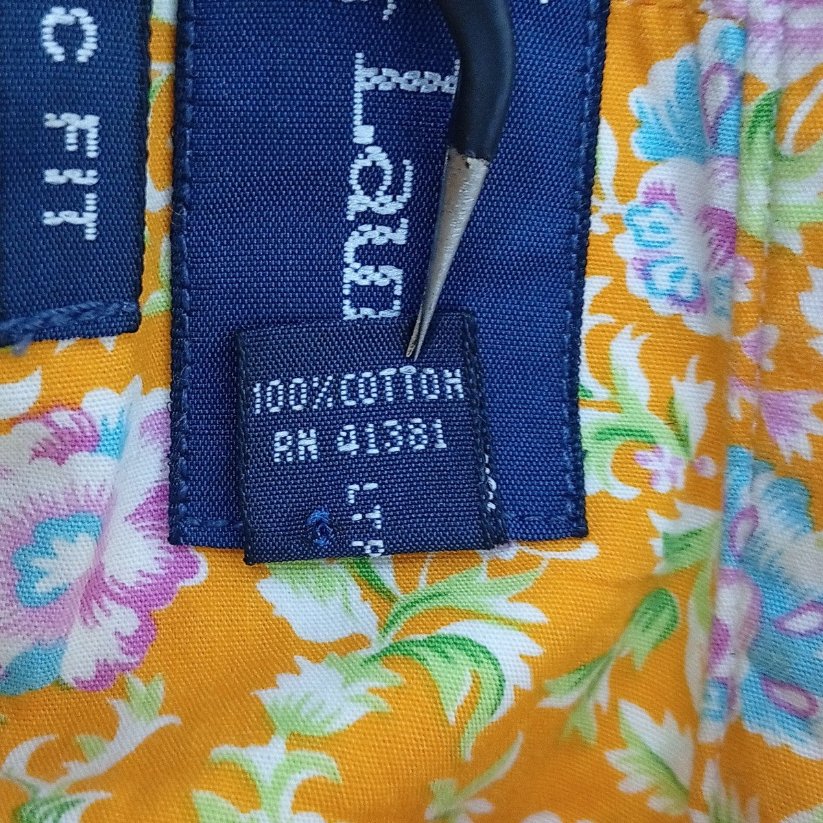 RALPH LAUREN 花柄半袖シャツ 古着・中古-4枚目のアイテム画像