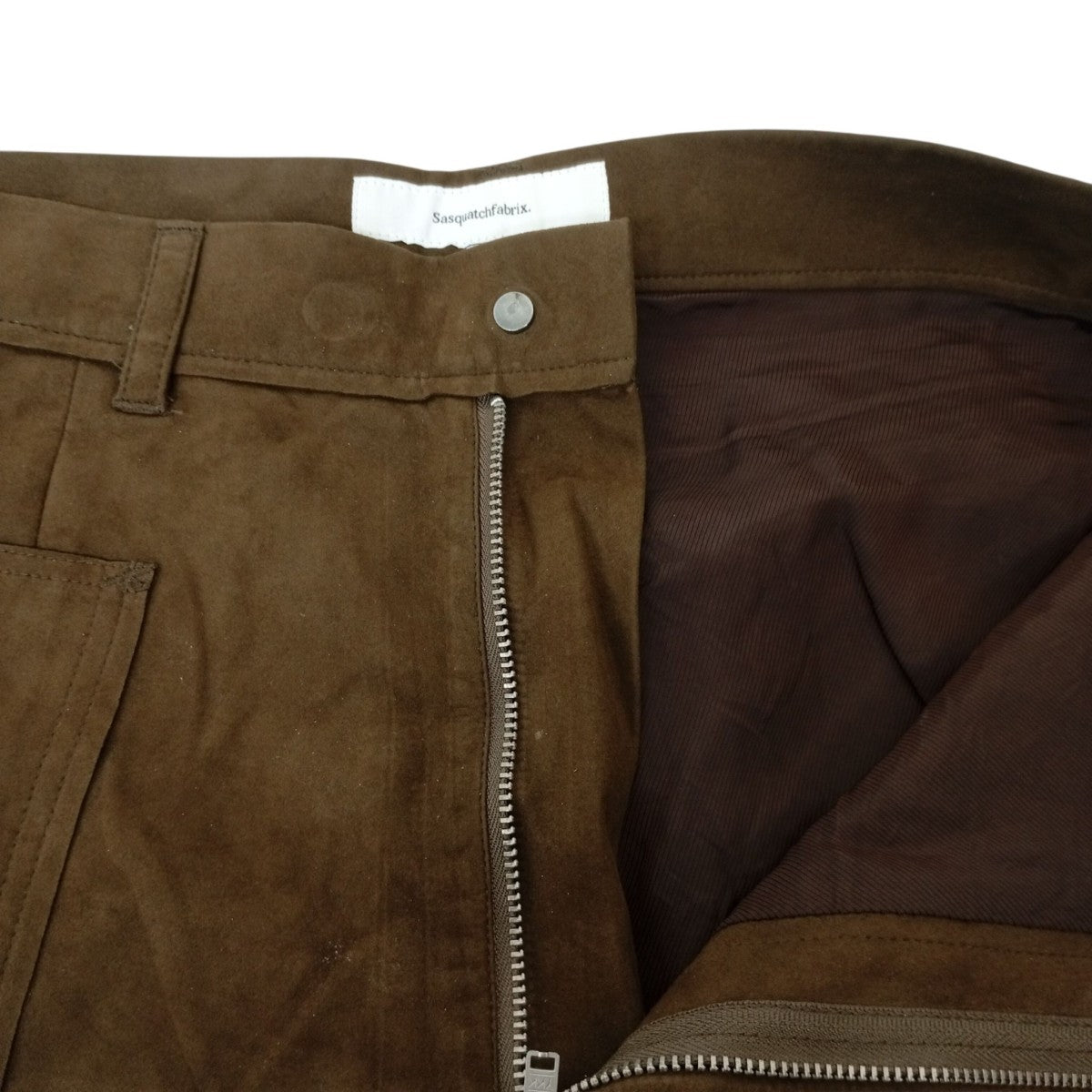 SASQUATCHfabrix． FAUX LEATHER FLARE PANTSパンツ22AW-PA9-006 古着・中古-3枚目のアイテム画像