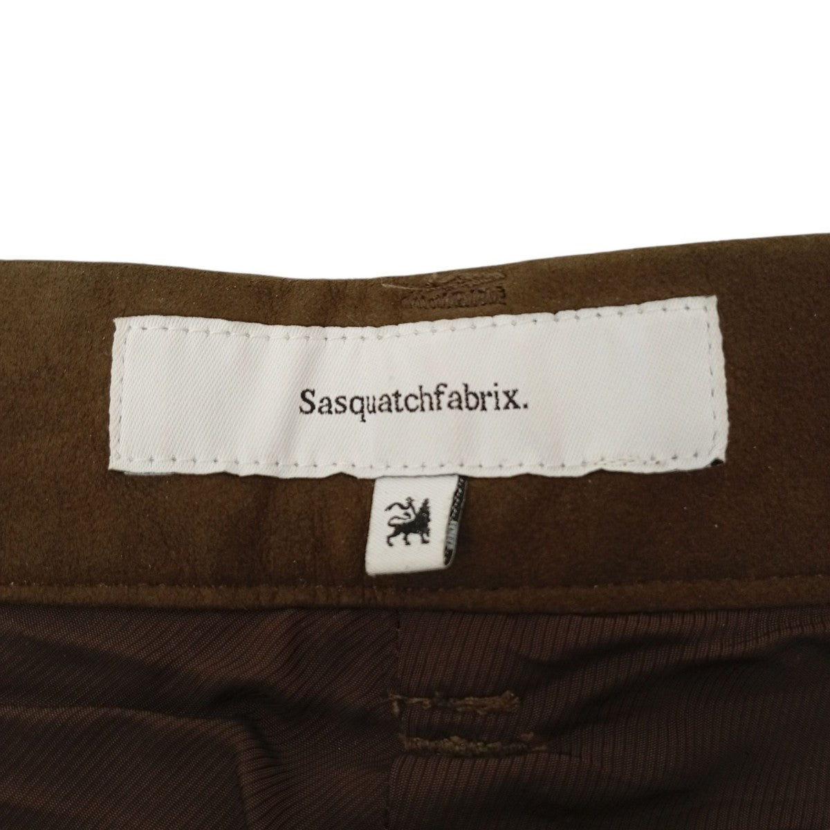 SASQUATCHfabrix． FAUX LEATHER FLARE PANTSパンツ22AW-PA9-006 古着・中古-4枚目のアイテム画像