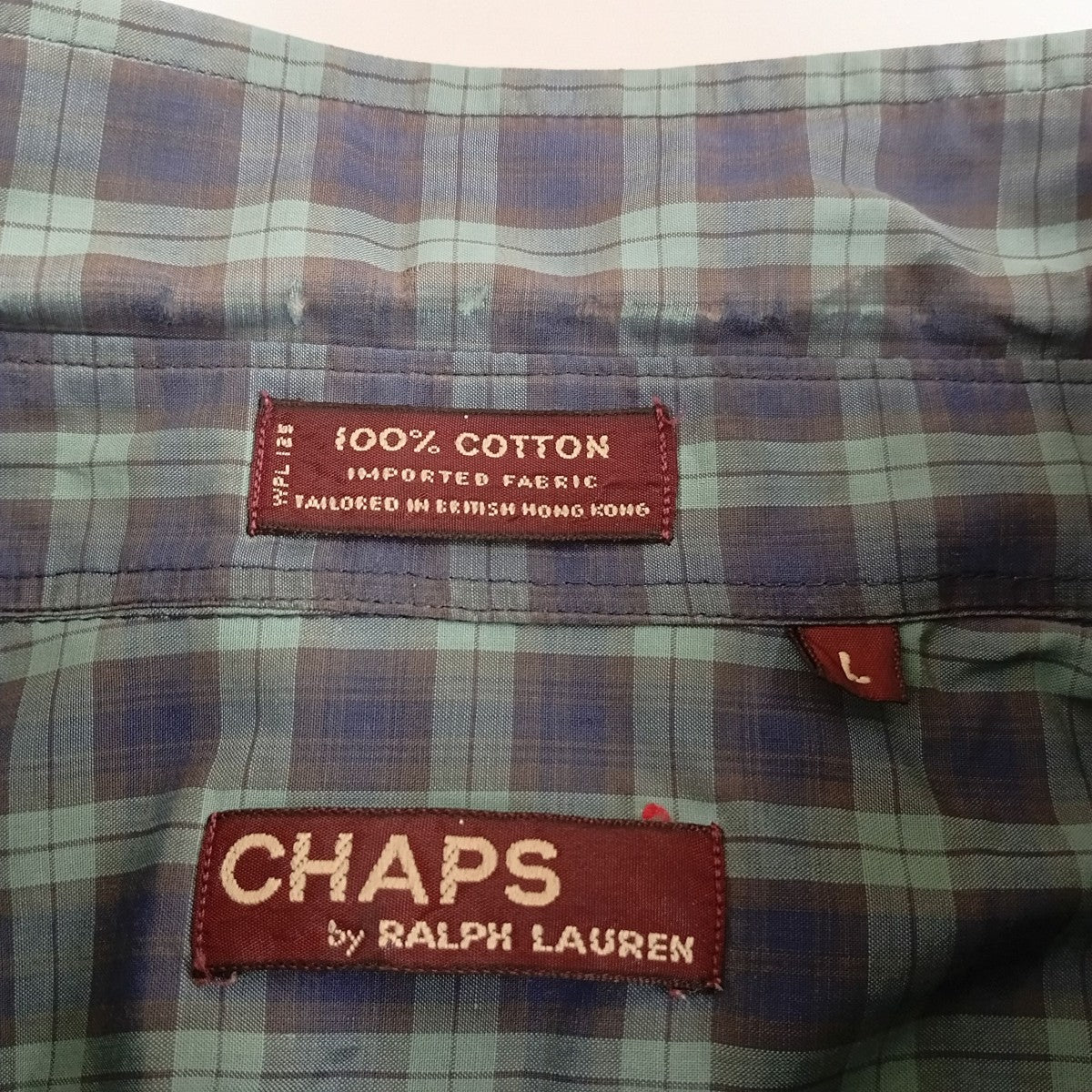 CHAPS RALPH LAUREN チェック長袖シャツ 古着・中古-3枚目のアイテム画像