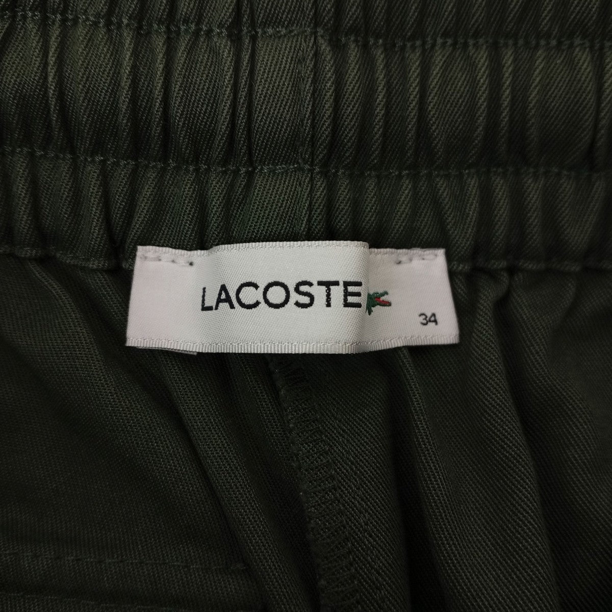 LACOSTE アシンメトリーカーゴポケットパンツチノパンHF2452 古着・中古-7枚目のアイテム画像