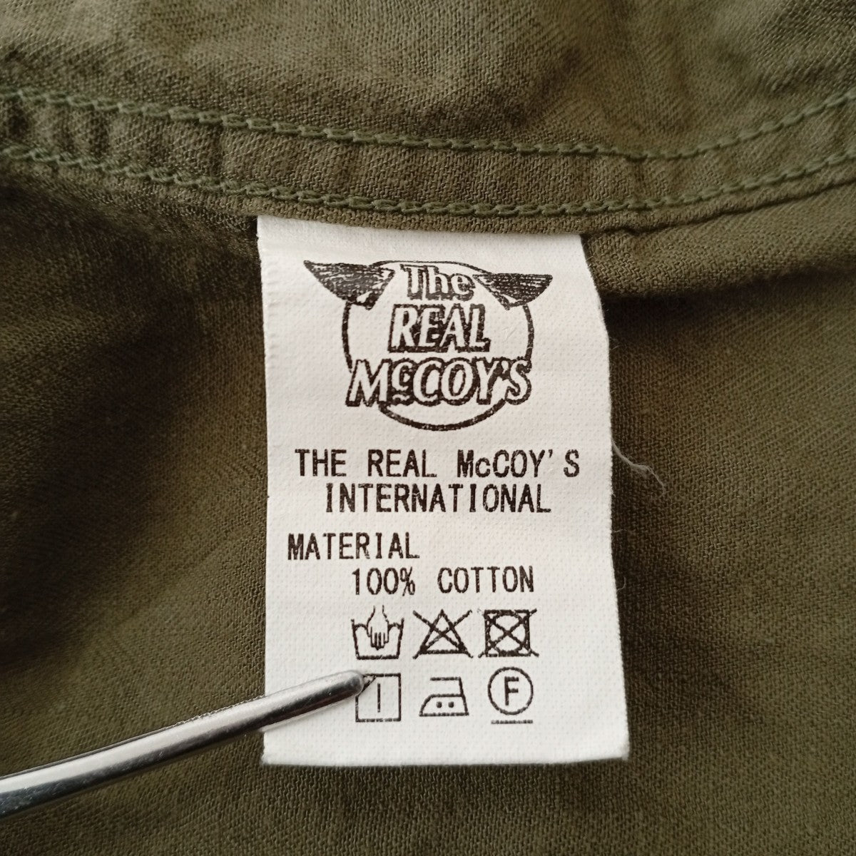 THE REAL McCOY’S RED CROSS PAJAMA SHIRTロングスリーブシャツMS20006 古着・中古-4枚目のアイテム画像