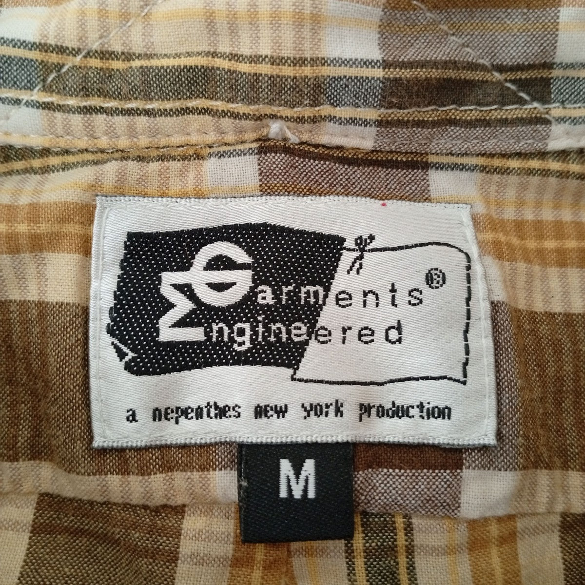 Engineered Garments チェック半袖シャツ 古着・中古-3枚目のアイテム画像