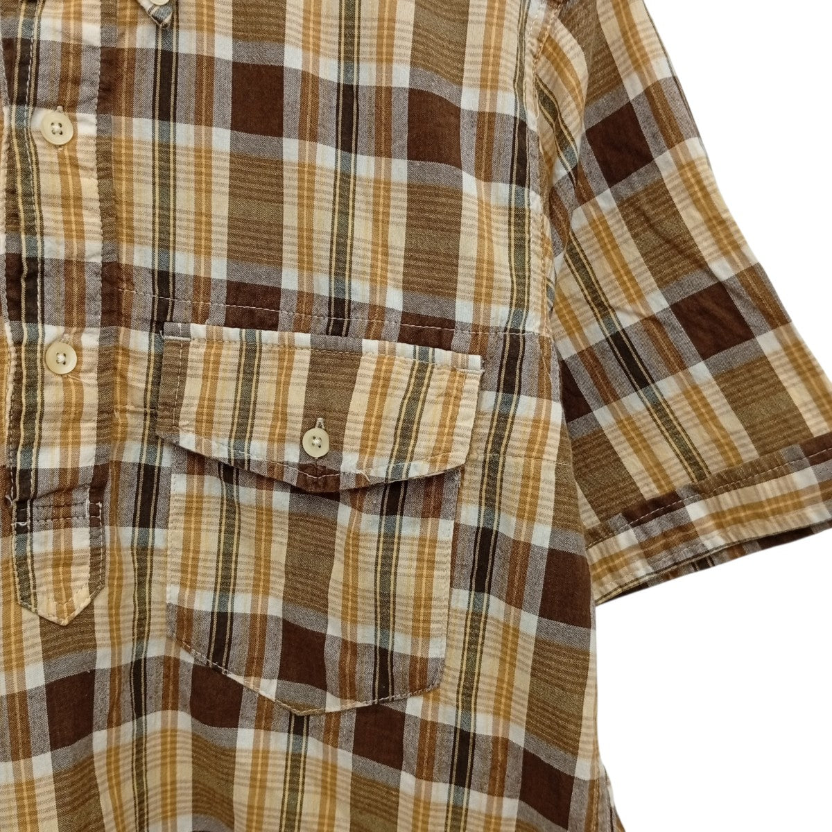 Engineered Garments チェック半袖シャツ 古着・中古-6枚目のアイテム画像