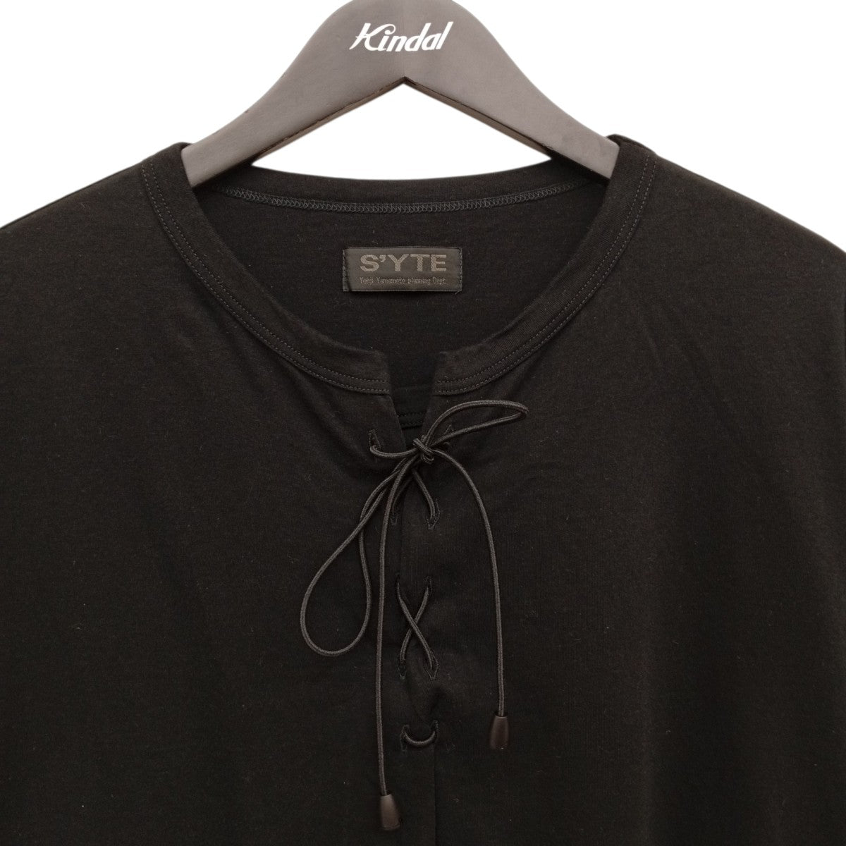 s’yte COTTON JERSEY LACE-UP T-SHIRTTシャツUQ-T08-005 古着・中古-5枚目のアイテム画像