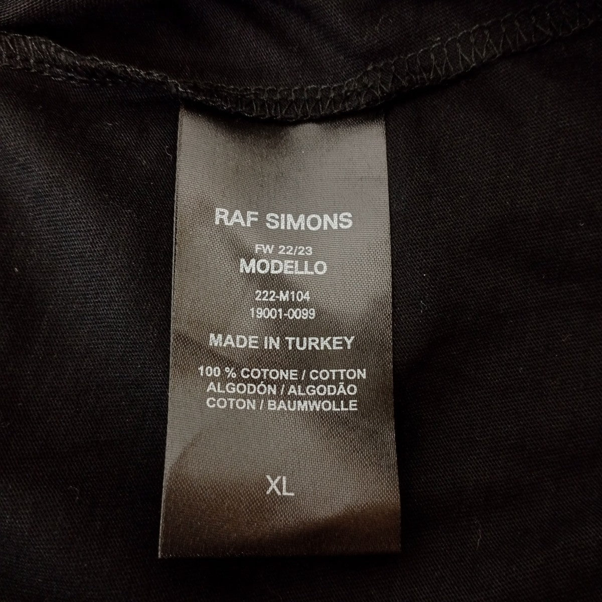 RAF SIMONS 22AWTOUR T-SHIRTS GRANDE FETE DE NUITTシャツ222-M104 古着・中古-4枚目のアイテム画像
