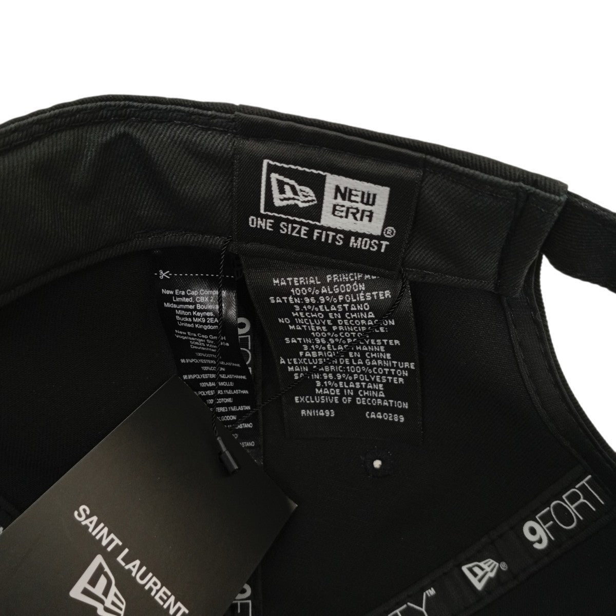 Saint Laurent Paris×New Era キャップ687687 687687 ブラック サイズ