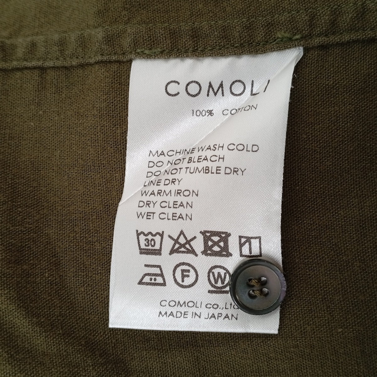 COMOLI 半袖シャツT01-02012 古着・中古-5枚目のアイテム画像