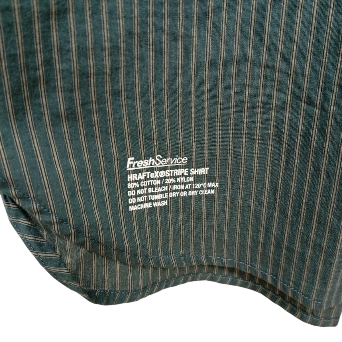FreshService HRAFTeXR S S STRIPE SHIRTストライプ半袖シャツFSC262-50008 古着・中古-4枚目のアイテム画像