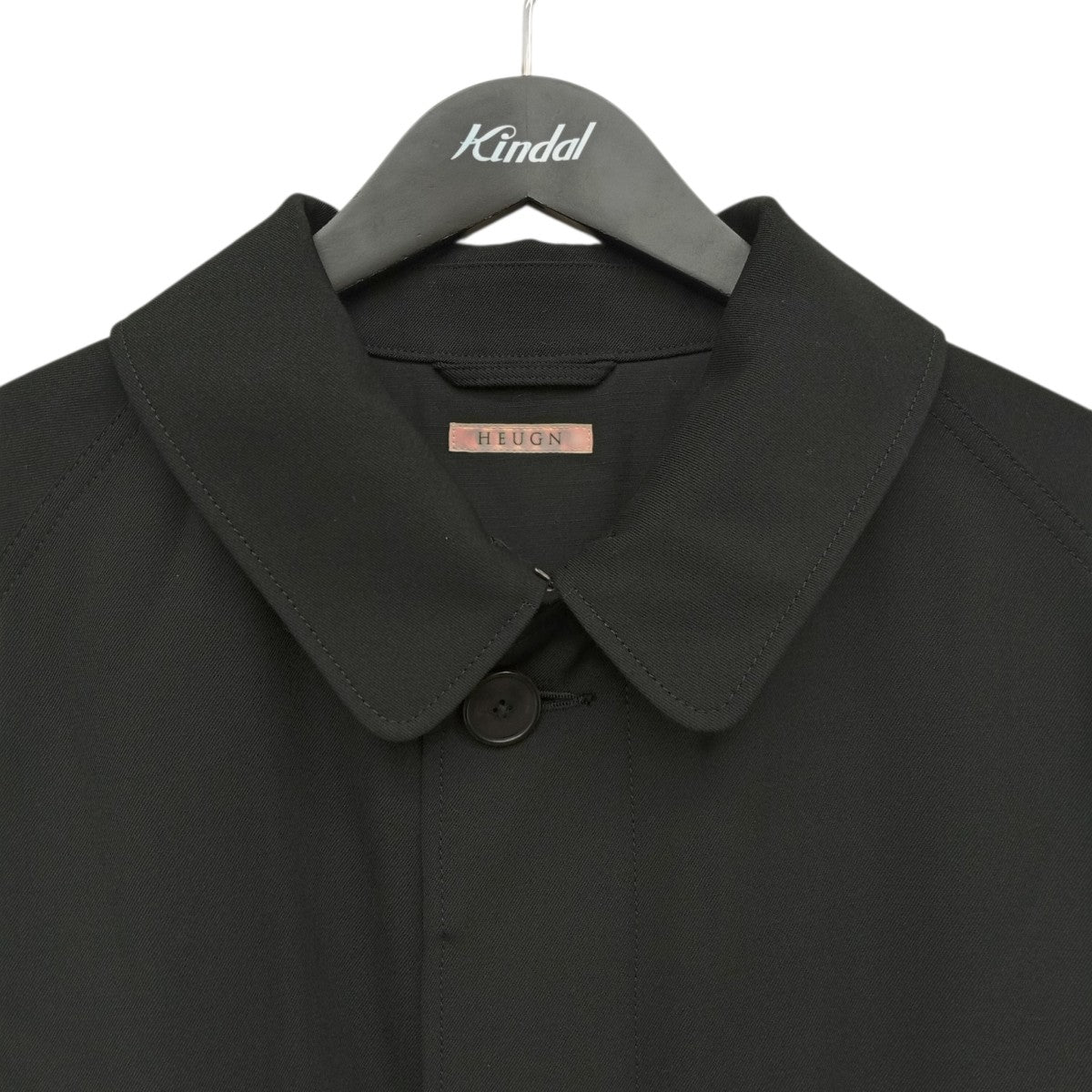 HEUGN 25AWAlbert Gabardine BlackコートCOAT010 古着・中古-3枚目のアイテム画像