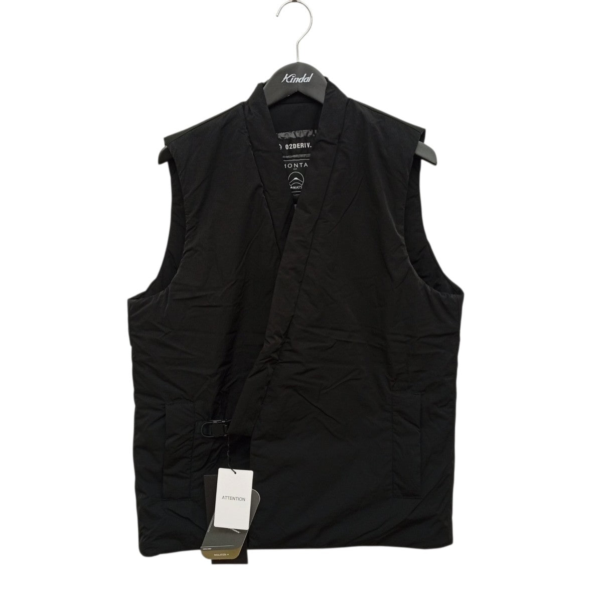 02DERIV Kimono collar vestナイロンベスト806048A-2 古着・中古-1枚目のアイテム画像