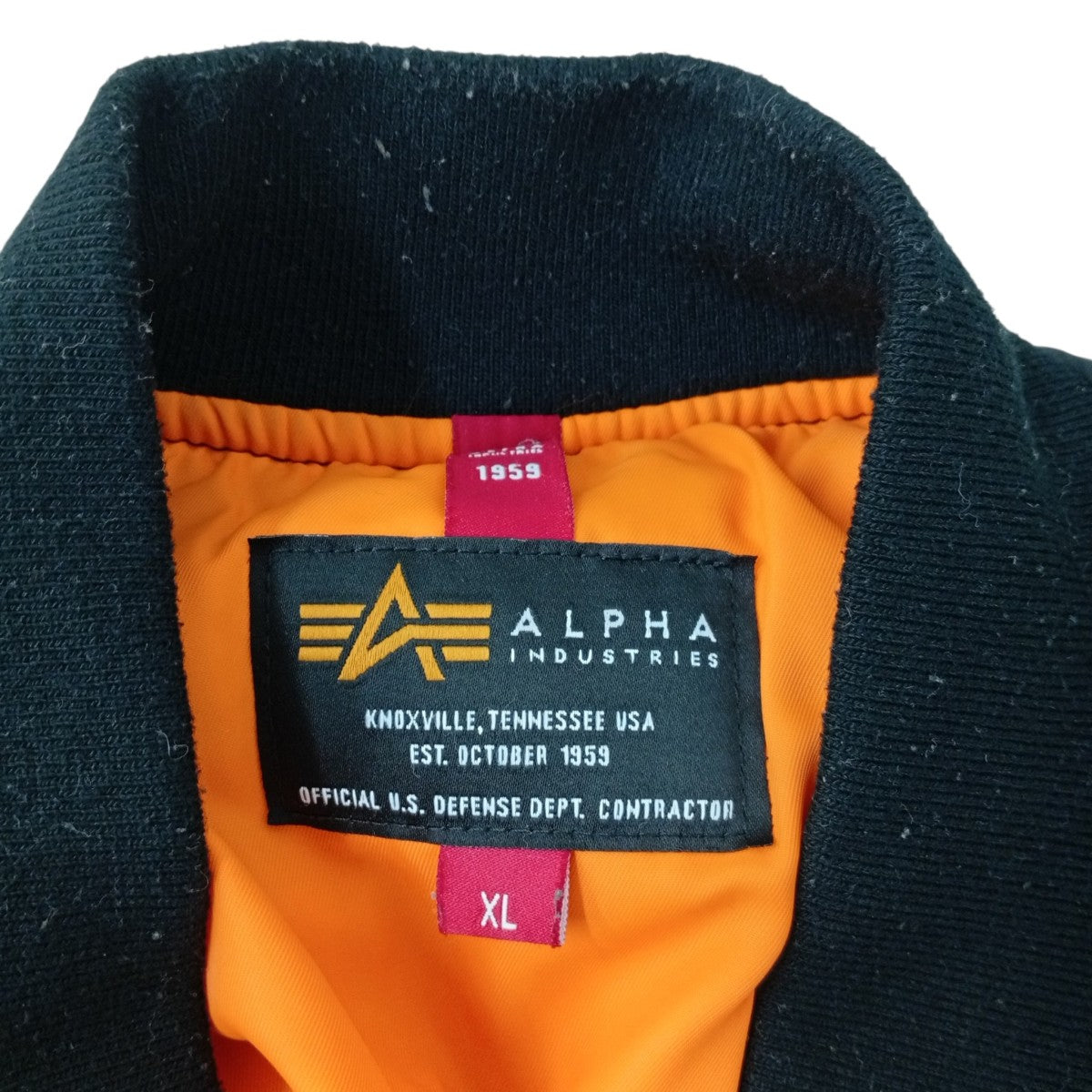 ALPHA INDUSTRIES フライトジャケットTA1580-9001 古着・中古-3枚目のアイテム画像
