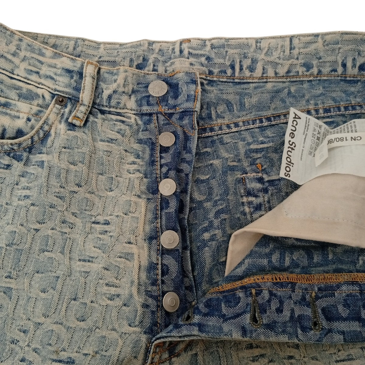 ACNE STUDIOS 1981M FN MonogramデニムパンツB00349 古着・中古-5枚目のアイテム画像