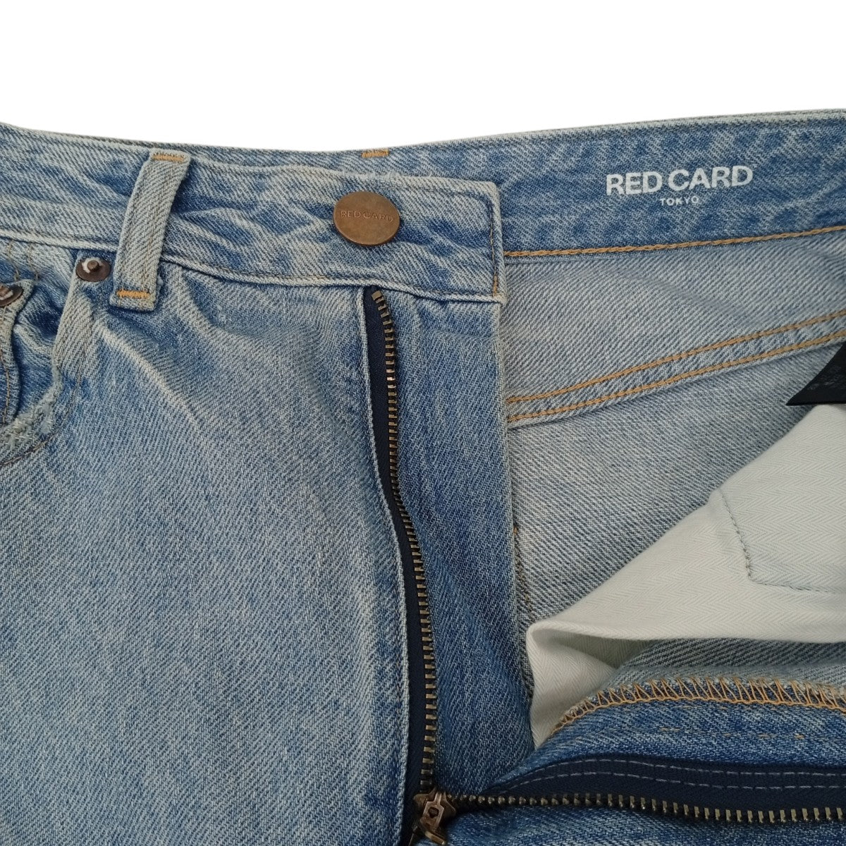 RED CARD ワイドストレート Dakota ダメージ加工デニムパンツ723432 古着・中古-3枚目のアイテム画像