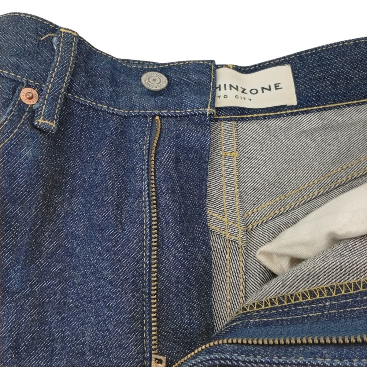 THE SHINZONE(ザシンゾーン) HIGH WAIST IVY JEANSデニムパンツ