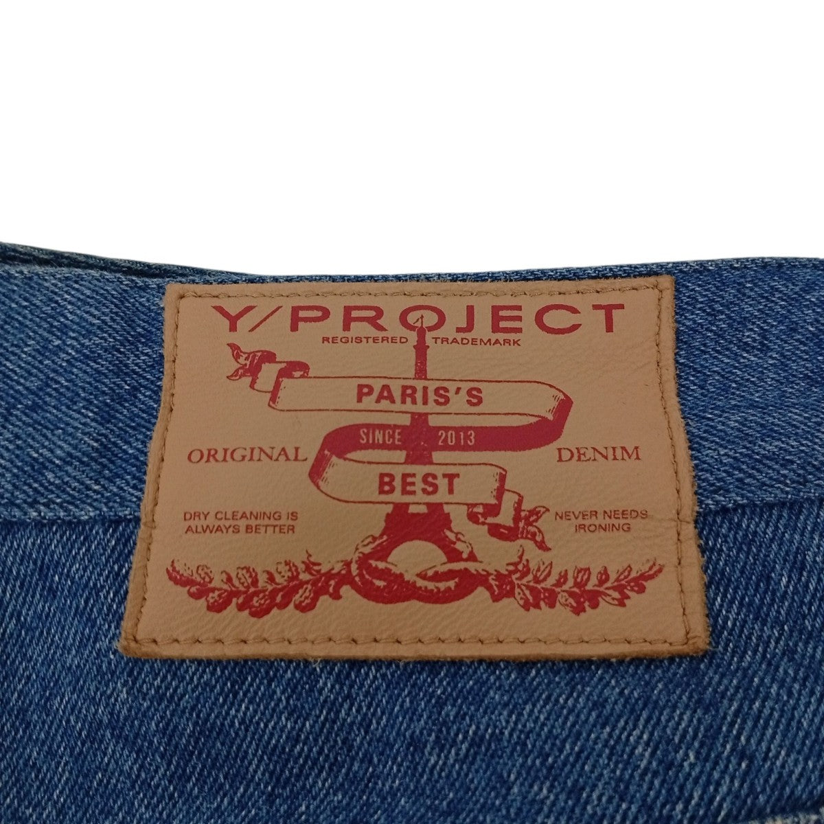 即購入okY/project ネイビー パンツ　y porject ワイプロ Y． PROJECT(ワイプロジェクト) デニムパンツ インディゴ サイズ XS
