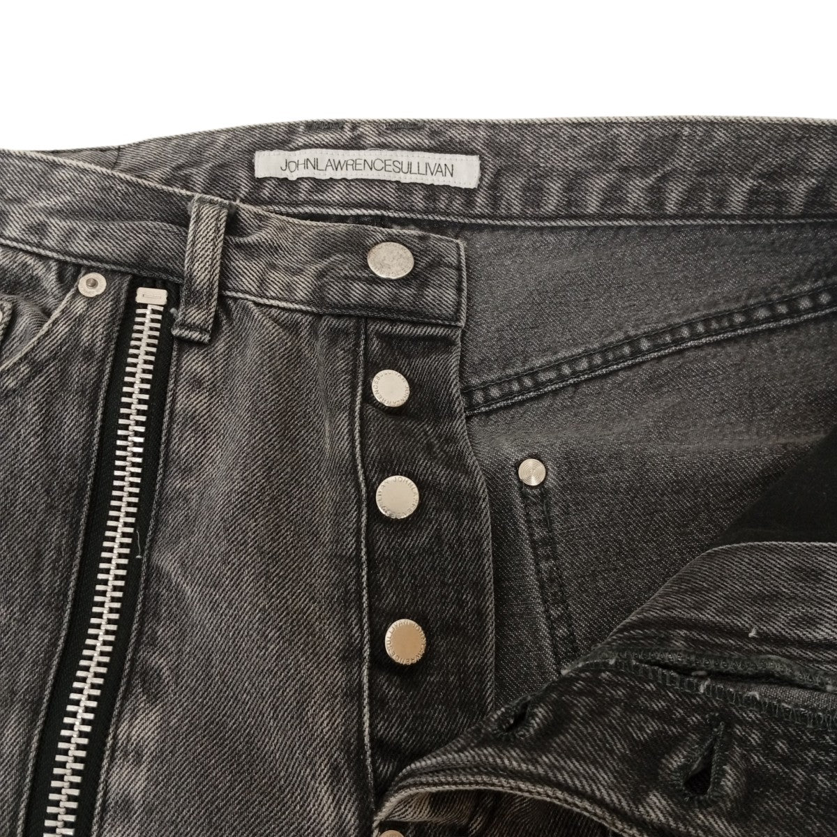 JOHN LAWRENCE SULLIVAN BLEACHED DENIM ZIPPED PANTSデニムパンツ2A023-0321-56 古着・中古-3枚目のアイテム画像
