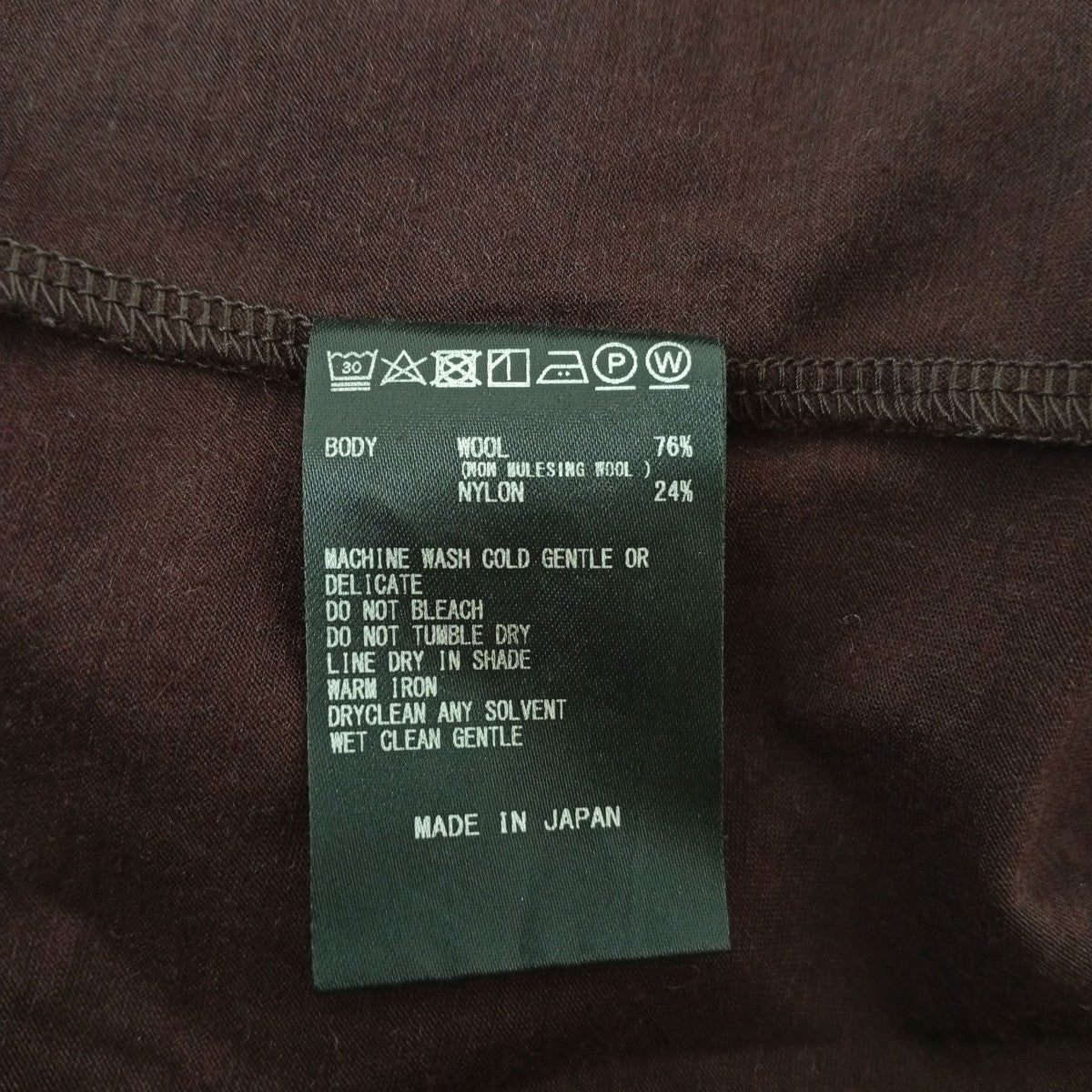 36G WOOL SILKY TEE半袖カットソーKM24A-009
