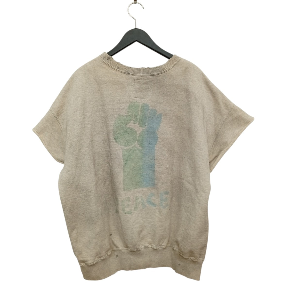 JOHN PEACE S S SWEAT SHIRTS ダメージ・ヨゴレ加工ノースリーブスウェット