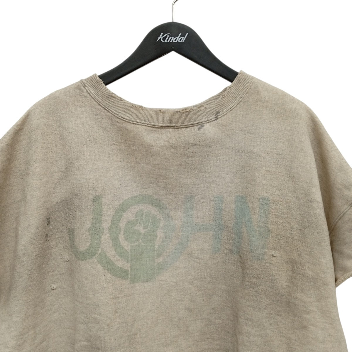 JOHN PEACE S S SWEAT SHIRTS ダメージ・ヨゴレ加工ノースリーブスウェット