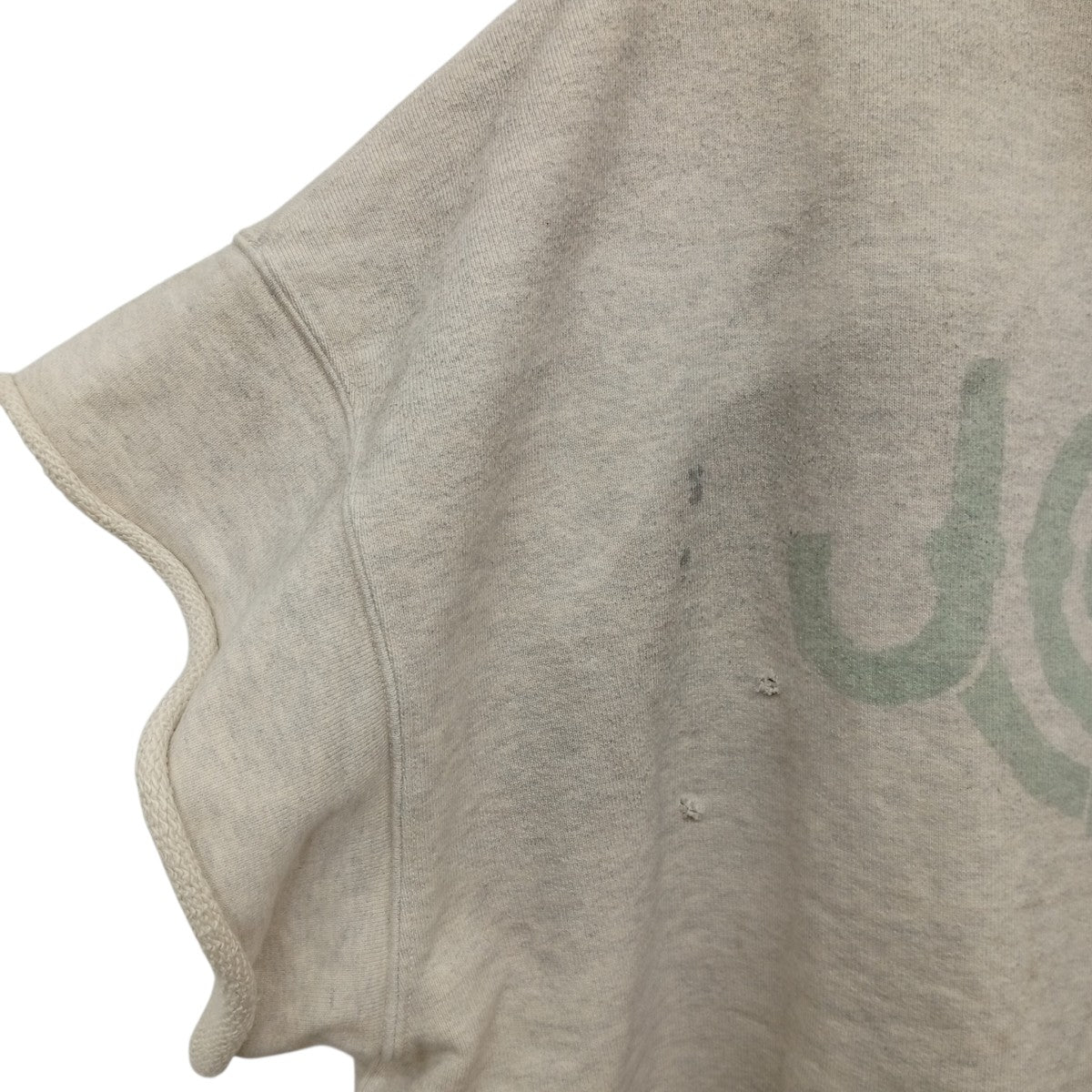 JOHN PEACE S S SWEAT SHIRTS ダメージ・ヨゴレ加工ノースリーブスウェット
